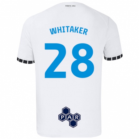 Kandiny Enfant Maillot Eve Whitaker #28 Blanc Tenues Domicile 2024/25 T-Shirt