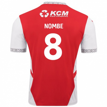 Kandiny Enfant Maillot Sam Nombe #8 Rouge Blanc Tenues Domicile 2024/25 T-Shirt