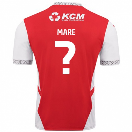 Kandiny Enfant Maillot Ed Mare #0 Rouge Blanc Tenues Domicile 2024/25 T-Shirt