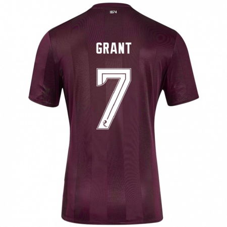 Kandiny Enfant Maillot Jorge Grant #7 Bordeaux Tenues Domicile 2024/25 T-Shirt