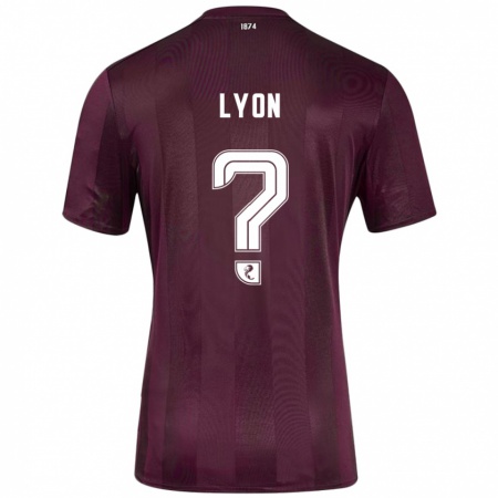 Kandiny Enfant Maillot Jack Lyon #0 Bordeaux Tenues Domicile 2024/25 T-Shirt