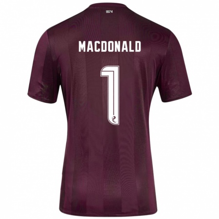 Kandiny Enfant Maillot Jamie Macdonald #1 Bordeaux Tenues Domicile 2024/25 T-Shirt