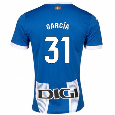 Kandiny Enfant Maillot Gaizka García #31 Bleu Tenues Domicile 2024/25 T-Shirt