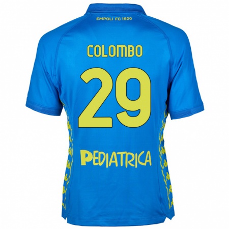 Kandiny Enfant Maillot Lorenzo Colombo #29 Bleu Tenues Domicile 2024/25 T-Shirt