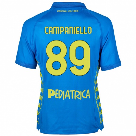 Kandiny Enfant Maillot Thomas Campaniello #89 Bleu Tenues Domicile 2024/25 T-Shirt