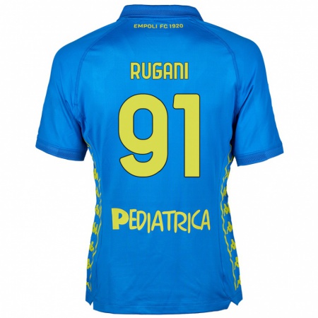 Kandiny Enfant Maillot Tommaso Rugani #91 Bleu Tenues Domicile 2024/25 T-Shirt