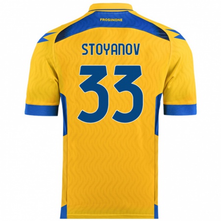 Kandiny Enfant Maillot Steliyan Stoyanov #33 Jaune Tenues Domicile 2024/25 T-Shirt