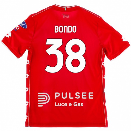 Kandiny Enfant Maillot Warren Bondo #38 Rouge Blanc Tenues Domicile 2024/25 T-Shirt