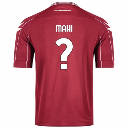 Kandiny Enfant Maillot Matteo Mahi #0 Bordeaux Tenues Domicile 2024/25 T-Shirt