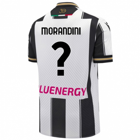 Kandiny Enfant Maillot Federico Morandini #0 Blanc Noir Tenues Domicile 2024/25 T-Shirt