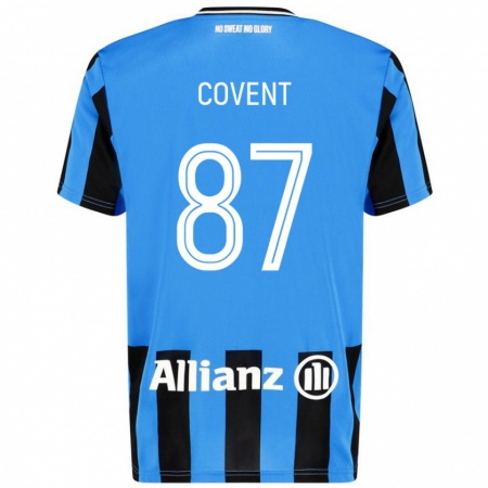 Kandiny Enfant Maillot Jorijn Covent #87 Bleu Ciel Noir Tenues Domicile 2024/25 T-Shirt