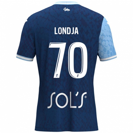 Kandiny Enfant Maillot Ruben Londja #70 Bleu Ciel Bleu Foncé Tenues Domicile 2024/25 T-Shirt