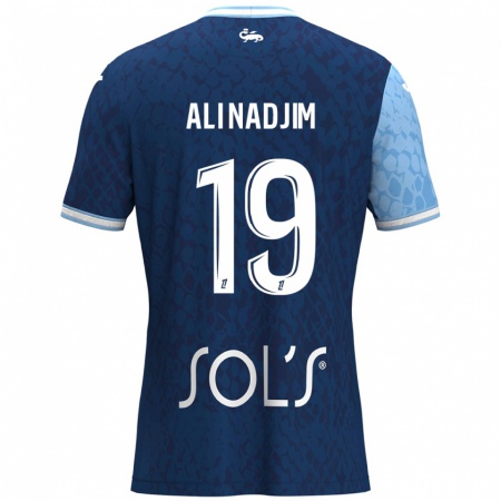 Kandiny Enfant Maillot Nadjma Ali Nadjim #19 Bleu Ciel Bleu Foncé Tenues Domicile 2024/25 T-Shirt