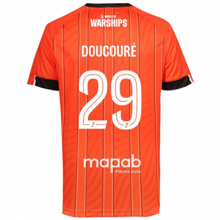 Kandiny Enfant Maillot Siriné Doucouré #29 Orange Tenues Domicile 2024/25 T-Shirt