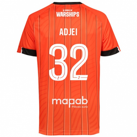 Kandiny Enfant Maillot Nathaniel Adjei #32 Orange Tenues Domicile 2024/25 T-Shirt