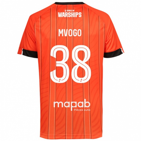 Kandiny Enfant Maillot Yvon Mvogo #38 Orange Tenues Domicile 2024/25 T-Shirt