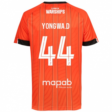 Kandiny Enfant Maillot Darlin Yongwa #44 Orange Tenues Domicile 2024/25 T-Shirt