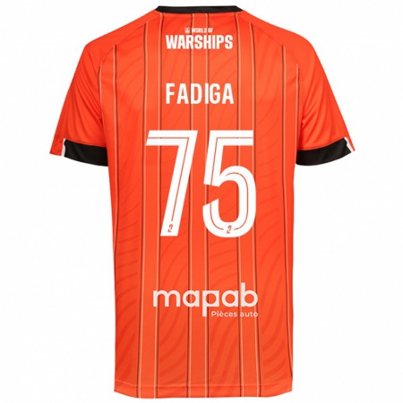 Kandiny Enfant Maillot Bandiougou Fadiga #75 Orange Tenues Domicile 2024/25 T-Shirt