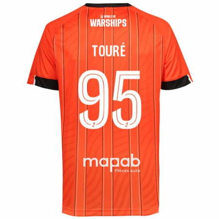 Kandiny Enfant Maillot Isaak Touré #95 Orange Tenues Domicile 2024/25 T-Shirt