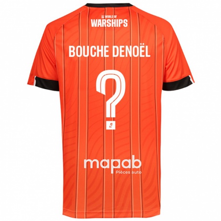 Kandiny Enfant Maillot Max Bouche Denoël #0 Orange Tenues Domicile 2024/25 T-Shirt