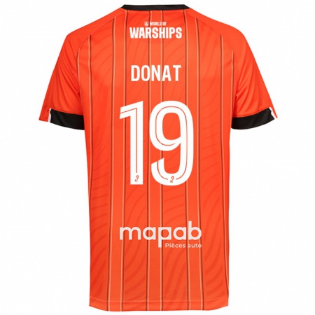 Kandiny Enfant Maillot Noa Donat #19 Orange Tenues Domicile 2024/25 T-Shirt