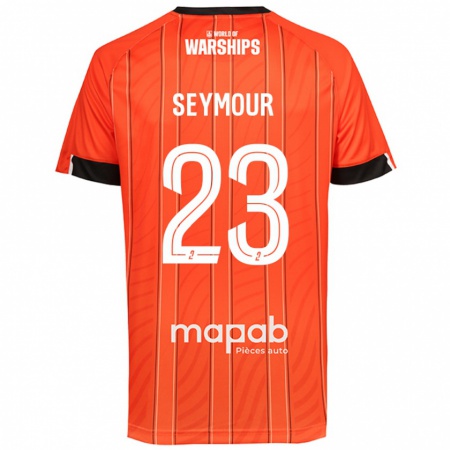 Kandiny Enfant Maillot Brice Seymour #23 Orange Tenues Domicile 2024/25 T-Shirt