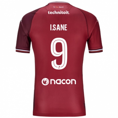 Kandiny Enfant Maillot Ibou Sané #9 Rouge Grenade Tenues Domicile 2024/25 T-Shirt