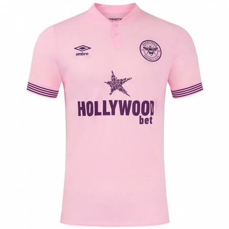 Kandiny Enfant Maillot Isaac Holland #0 Rose Tenues Extérieur 2024/25 T-Shirt