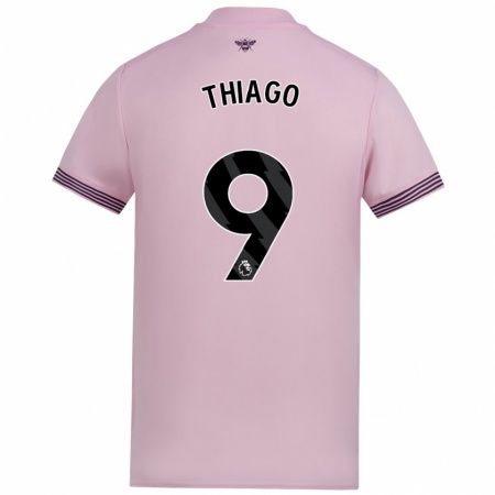 Kandiny Enfant Maillot Igor Thiago #9 Rose Tenues Extérieur 2024/25 T-Shirt