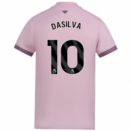 Kandiny Enfant Maillot Josh Dasilva #10 Rose Tenues Extérieur 2024/25 T-Shirt