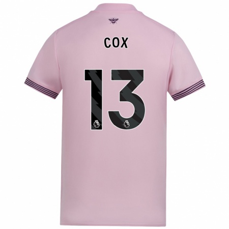 Kandiny Enfant Maillot Matthew Cox #13 Rose Tenues Extérieur 2024/25 T-Shirt