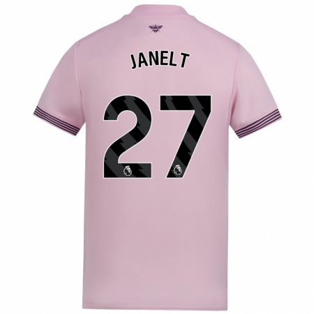 Kandiny Enfant Maillot Vitaly Janelt #27 Rose Tenues Extérieur 2024/25 T-Shirt