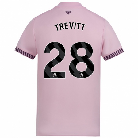 Kandiny Enfant Maillot Ryan Trevitt #28 Rose Tenues Extérieur 2024/25 T-Shirt