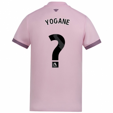 Kandiny Enfant Maillot Tony Yogane #0 Rose Tenues Extérieur 2024/25 T-Shirt