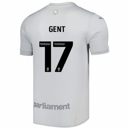 Kandiny Enfant Maillot Georgie Gent #17 Gris Argenté Tenues Extérieur 2024/25 T-Shirt