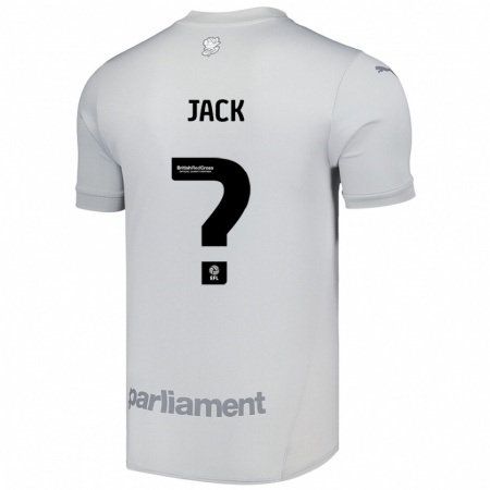 Kandiny Enfant Maillot Jack Woodcock #0 Gris Argenté Tenues Extérieur 2024/25 T-Shirt