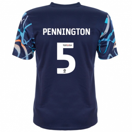 Kandiny Enfant Maillot Matthew Pennington #5 Bleu Marine Tenues Extérieur 2024/25 T-Shirt