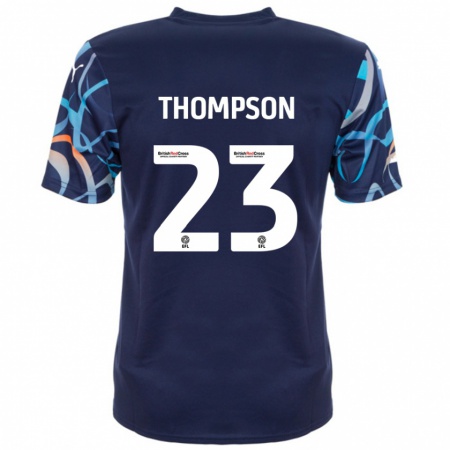 Kandiny Enfant Maillot Dominic Thompson #23 Bleu Marine Tenues Extérieur 2024/25 T-Shirt