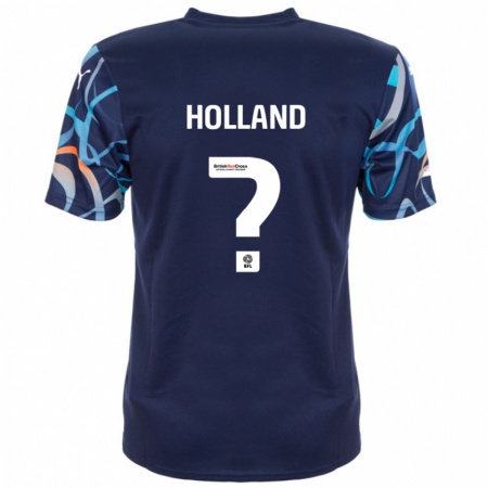 Kandiny Enfant Maillot Bella Holland #0 Bleu Marine Tenues Extérieur 2024/25 T-Shirt