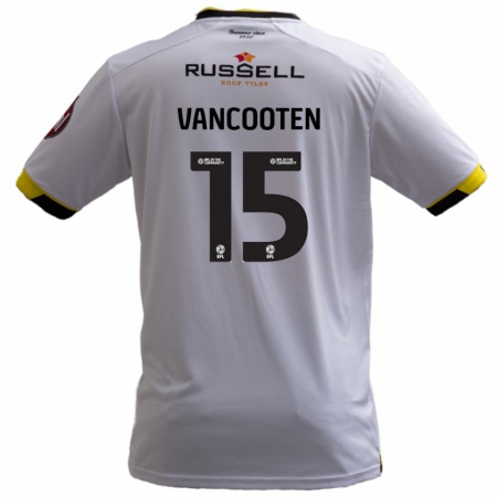 Kandiny Enfant Maillot Terence Vancooten #15 Blanc Tenues Extérieur 2024/25 T-Shirt