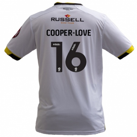 Kandiny Enfant Maillot Jack Cooper-Love #16 Blanc Tenues Extérieur 2024/25 T-Shirt