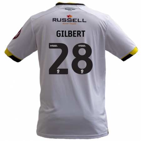 Kandiny Enfant Maillot Cameron Gilbert #28 Blanc Tenues Extérieur 2024/25 T-Shirt