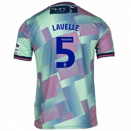 Kandiny Enfant Maillot Sam Lavelle #5 Vert Tenues Extérieur 2024/25 T-Shirt