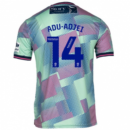 Kandiny Enfant Maillot Daniel Adu-Adjei #14 Vert Tenues Extérieur 2024/25 T-Shirt