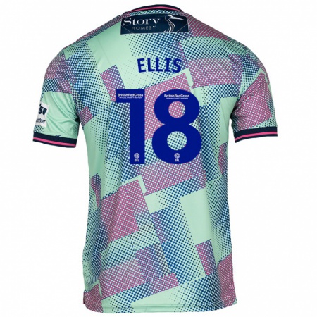 Kandiny Enfant Maillot Jack Ellis #18 Vert Tenues Extérieur 2024/25 T-Shirt