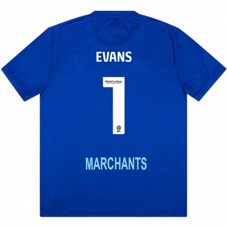 Kandiny Enfant Maillot Owen Evans #1 Vert Tenues Extérieur 2024/25 T-Shirt