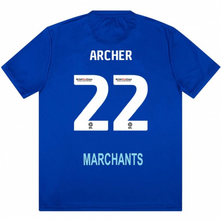 Kandiny Enfant Maillot Ethon Archer #22 Vert Tenues Extérieur 2024/25 T-Shirt