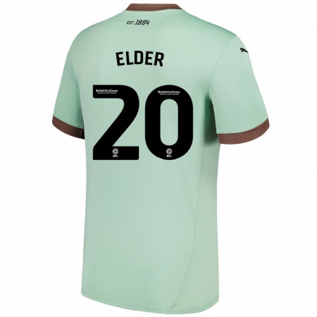 Kandiny Enfant Maillot Callum Elder #20 Vert Pâle Tenues Extérieur 2024/25 T-Shirt