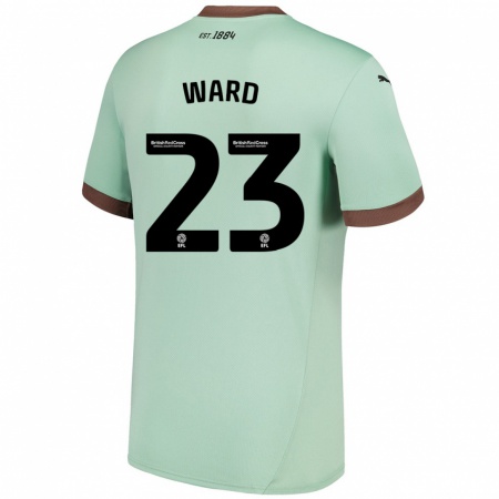 Kandiny Enfant Maillot Joe Ward #23 Vert Pâle Tenues Extérieur 2024/25 T-Shirt