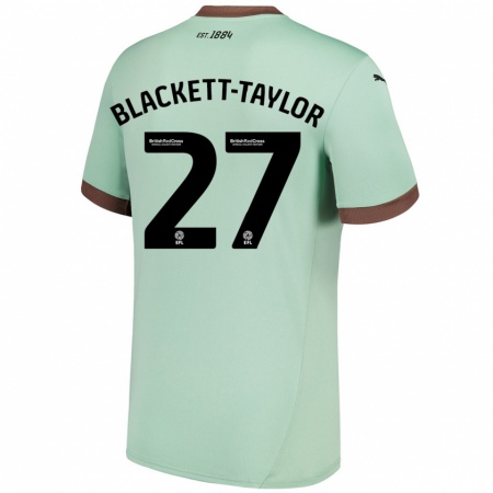 Kandiny Enfant Maillot Corey Blackett-Taylor #27 Vert Pâle Tenues Extérieur 2024/25 T-Shirt